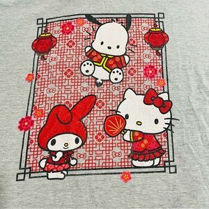 ❄️ 5/$15 Sanrio Hello Kitty & Friends Chinese New Year Adult Size Small T-Shirt